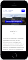 immagine del sito della azienda ifi in versione cellulare e smartphone